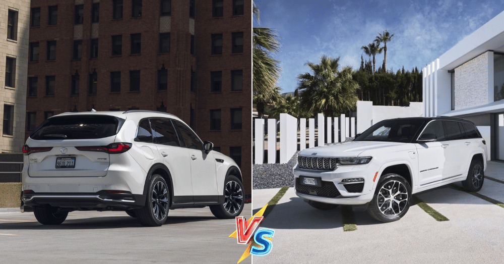 2024 Mazda CX-90 PHEV vs. 2024 Jeep Grand Cherokee 4xe Comparing Two Electrified SUVs - banner